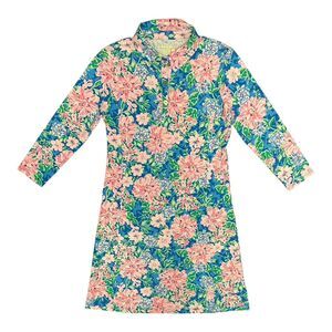Lilly Pulitzer Silvia Dress UPF 50+ Multi Spring In Your Step Small NWT